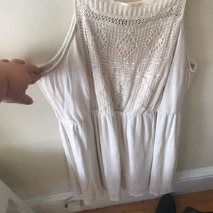 Like New crocheted front tank dress
